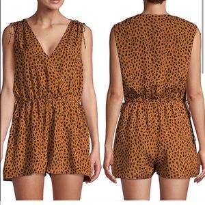 Joie Keona Cheetah Print Romper, Size Small